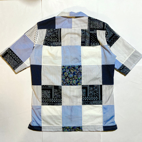 父の日ギフト Preppy Classic | XLサイズ パッチワーク・メンズアロハ