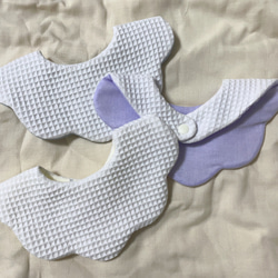 Cotton waffle bib 2枚目の画像