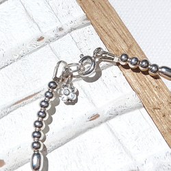 ❁Silver flower＆bubbles bracelet all silver925❁ 7枚目の画像