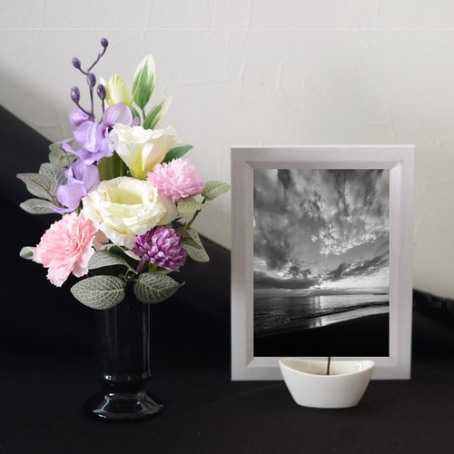 仏花 【新発売】あすか 造花 花束 お供え お盆 初盆 線香 新盆