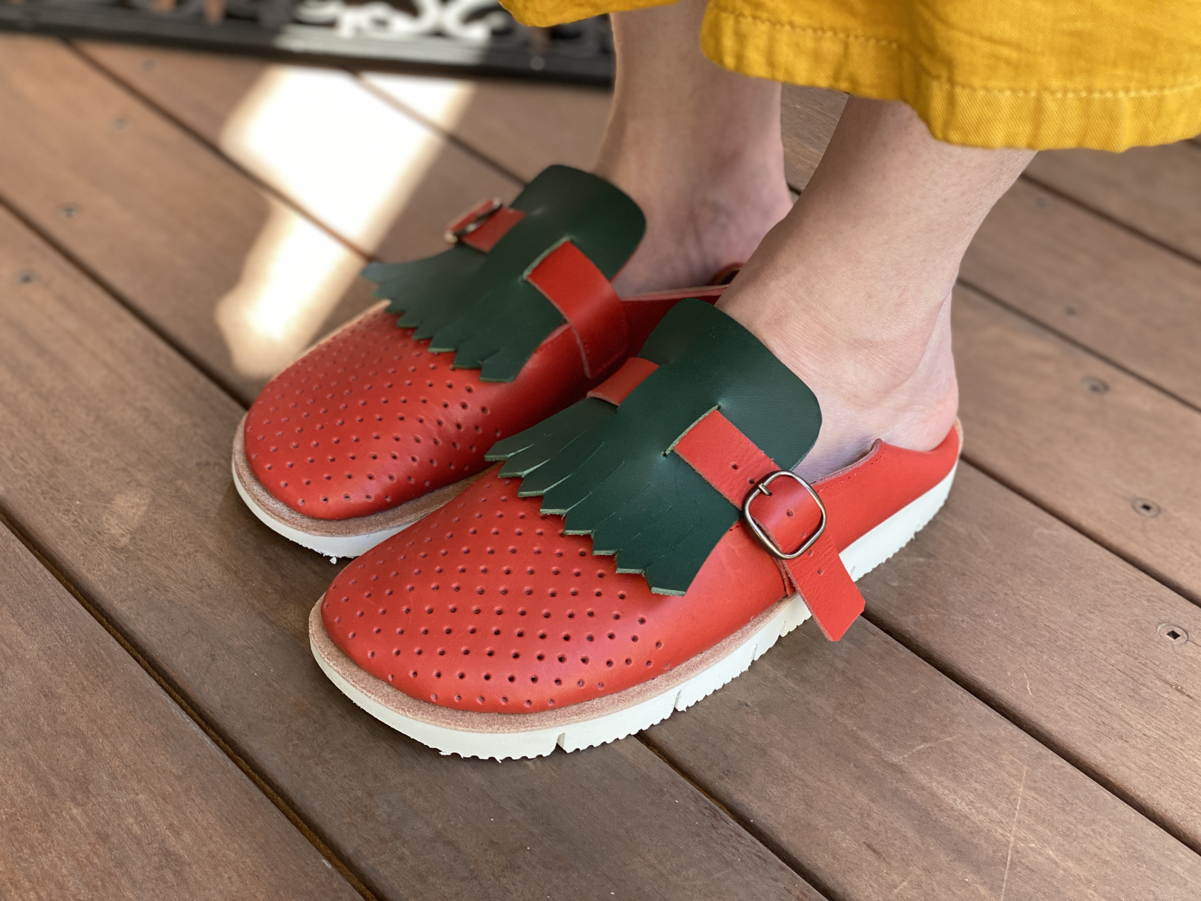 踏んでもカカトを入れても快適なふくろ縫い革靴　(21. 22. 23. 24. 25 センチ よりお選び下さい)