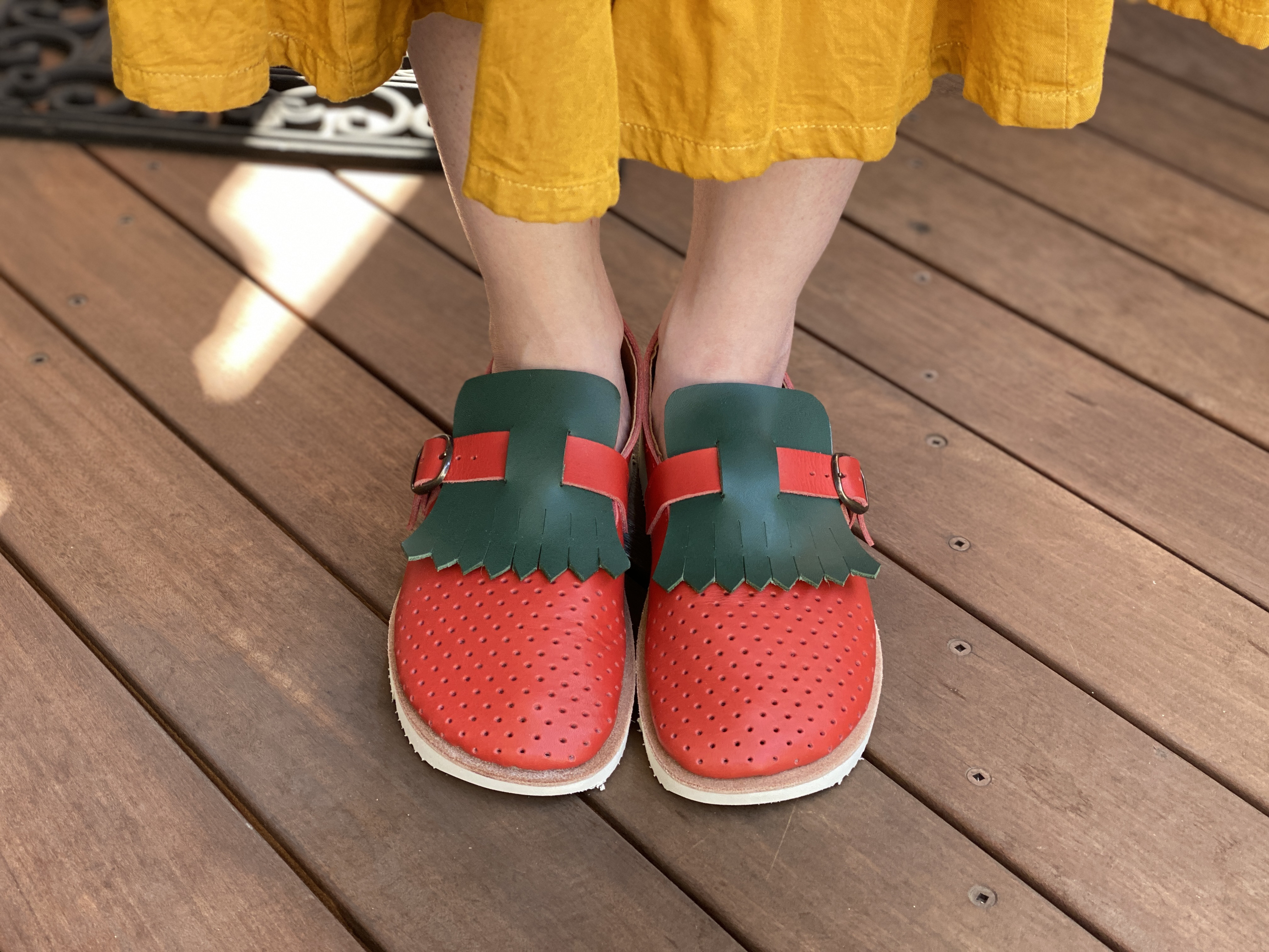 踏んでもカカトを入れても快適なふくろ縫い革靴　(21. 22. 23. 24. 25 センチ よりお選び下さい)