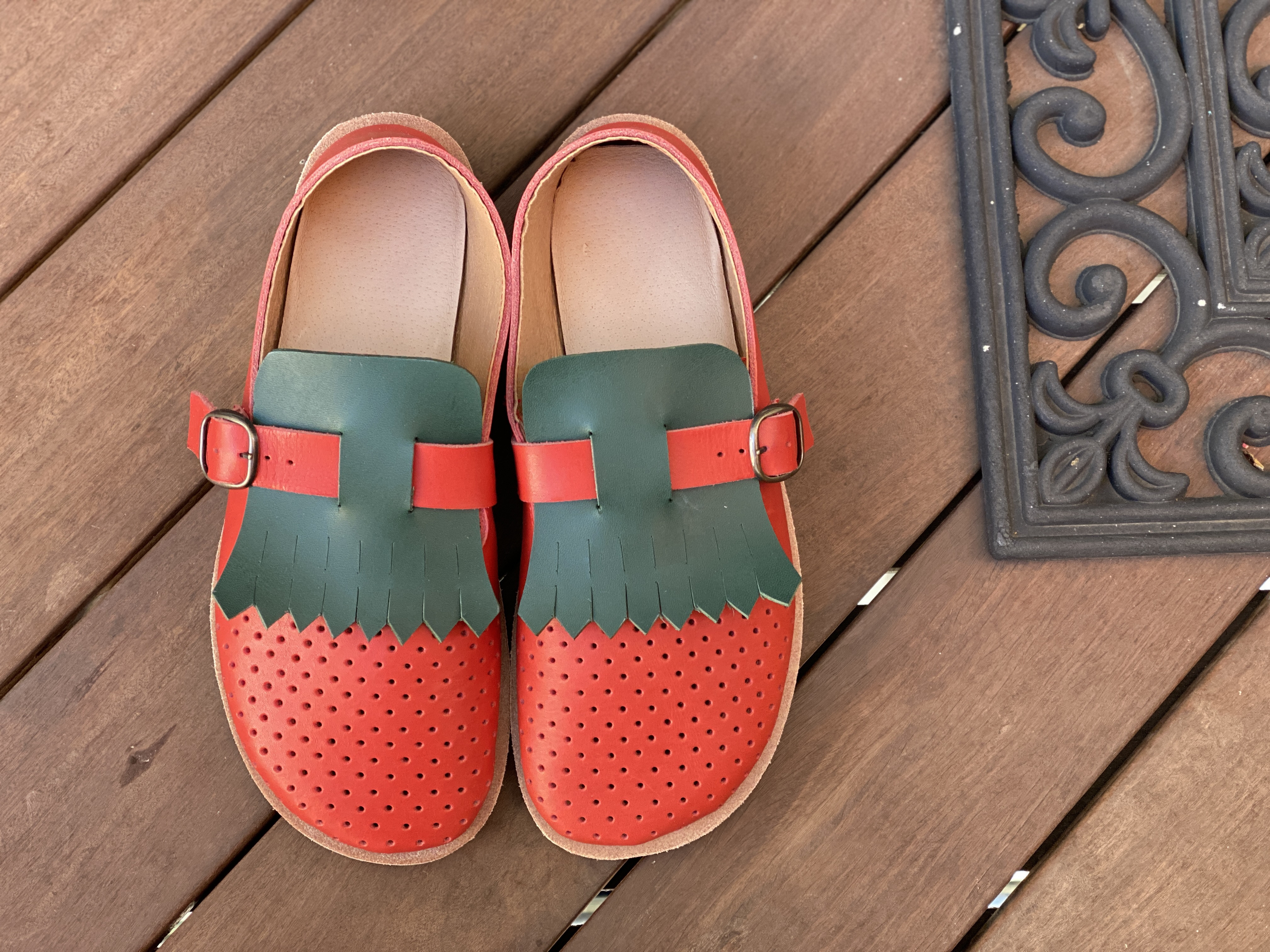 踏んでもカカトを入れても快適なふくろ縫い革靴　(21. 22. 23. 24. 25 センチ よりお選び下さい)