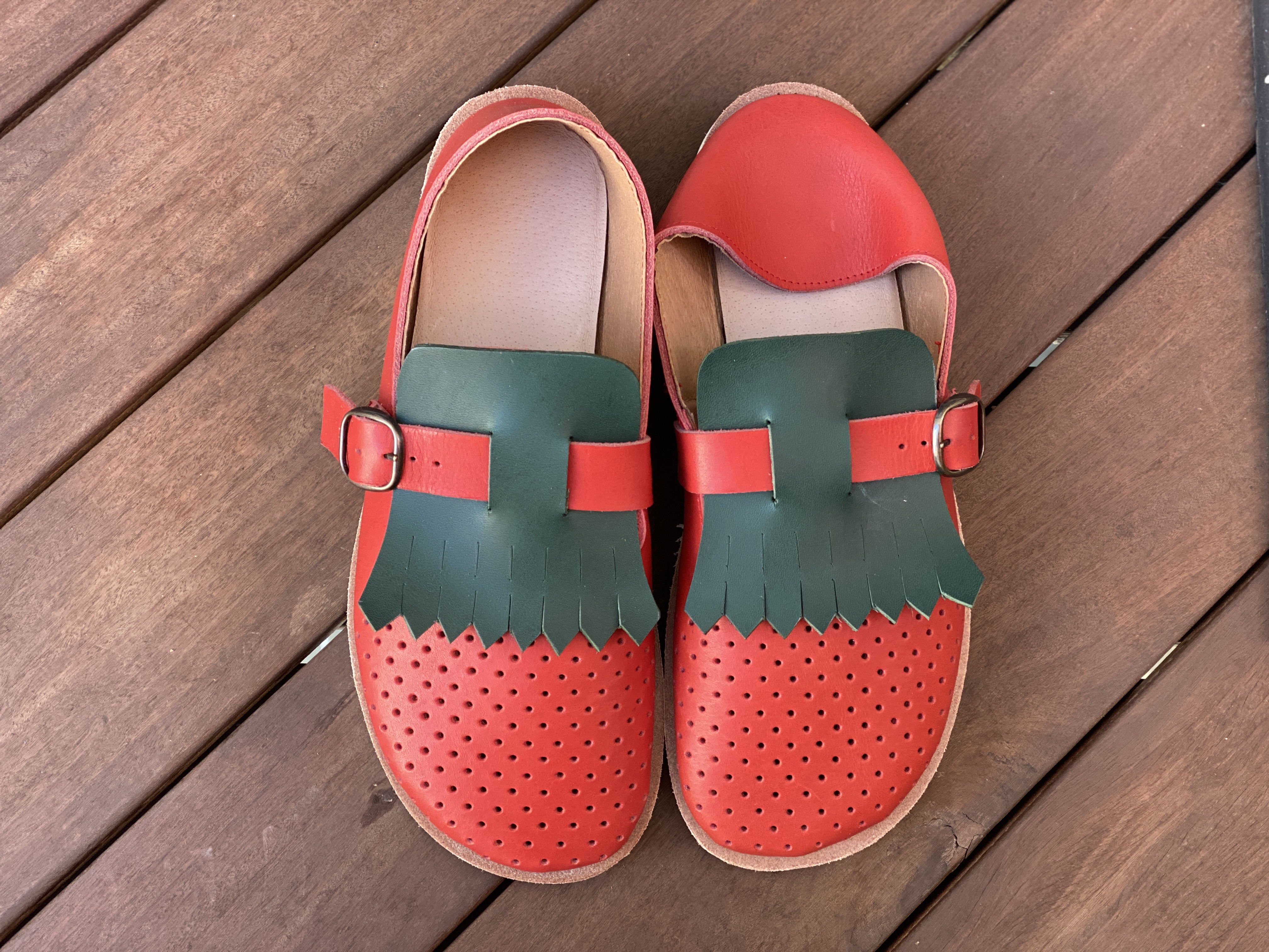 踏んでもカカトを入れても快適なふくろ縫い革靴　(21. 22. 23. 24. 25 センチ よりお選び下さい)