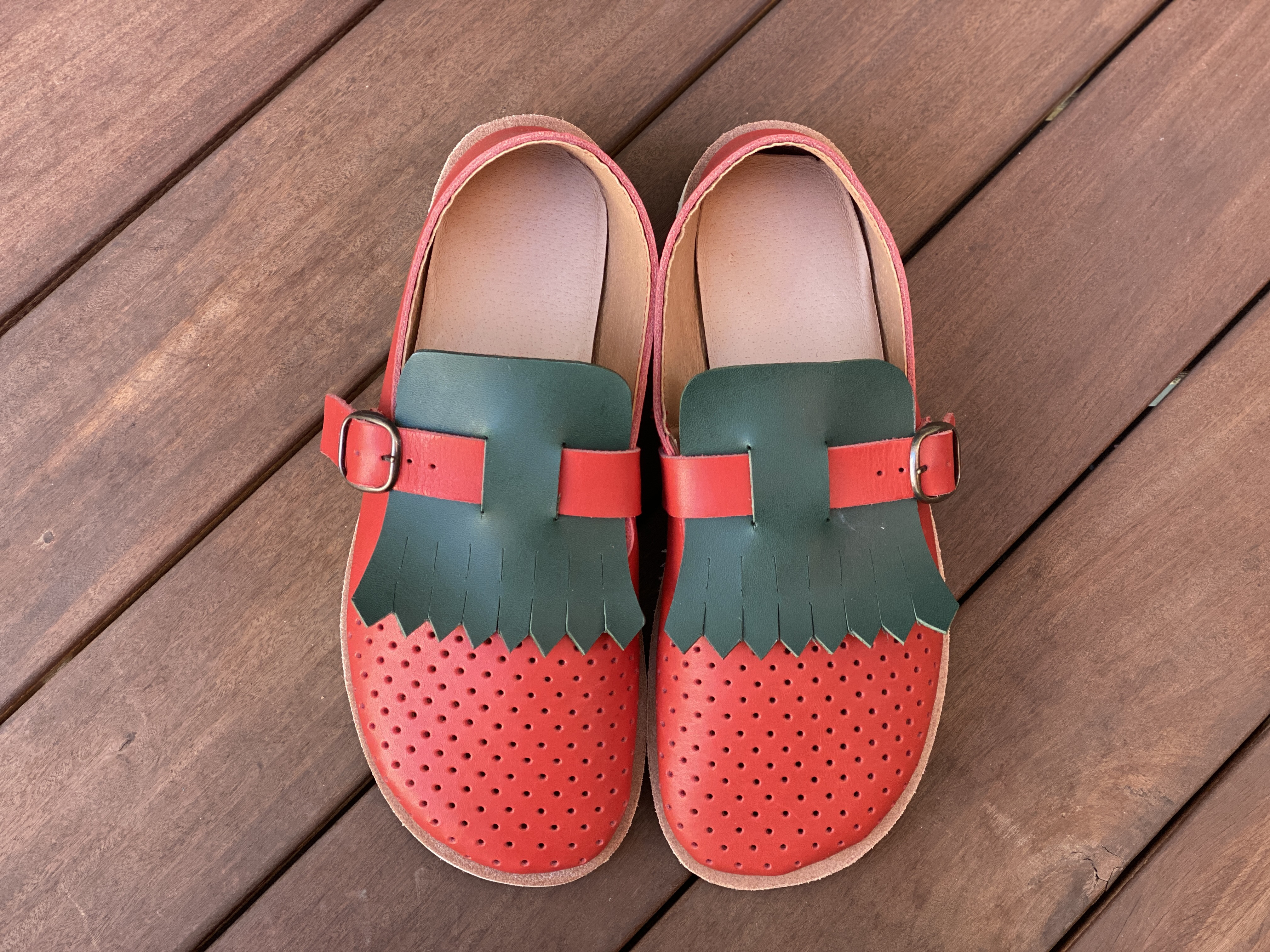 踏んでもカカトを入れても快適なふくろ縫い革靴　(21. 22. 23. 24. 25 センチ よりお選び下さい)