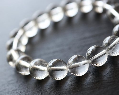 ヒマラヤクォーツ　ブレスレット ☆ヒマラヤ水晶 K2産☆ （ムーンクォーツ）8mm ブレスレット