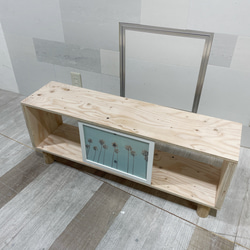 自由に飾れるフレーム付きテレビボード･サイドテーブル 3枚目の画像