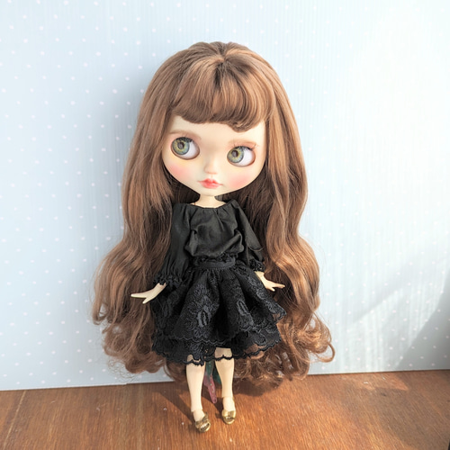 1138※ブライスアウトフィット※黒の軍服風ワンピース の通販 by