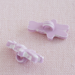 (3個) 18mm ぬいぐるみうさぎのボタン　ピンク　フランス製 ウサギ 2枚目の画像