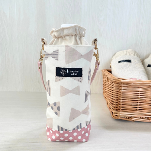 リボン柄保冷保温カバーセット リボン柄保冷保温カバーセット