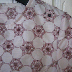 綿レース・くすみピンク・半袖チュニック 2枚目の画像