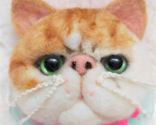 mebaru-felt cat 羊毛フェルト 猫　エキゾチック　ブライスのお友達 mebaru-felt cat 羊毛フェルト 猫 エキゾチック ブライスのお友達