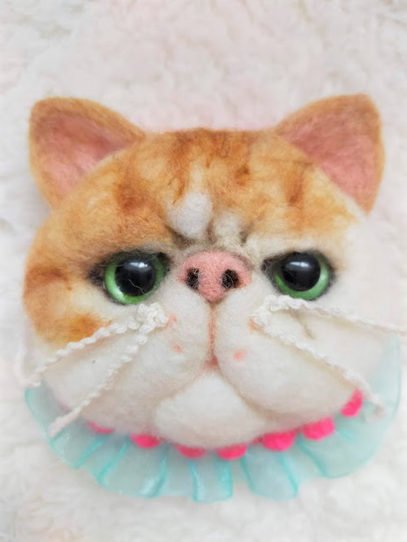 まこ様専用 羊毛フェルト ハンドメイド ブサかわ猫 転がら