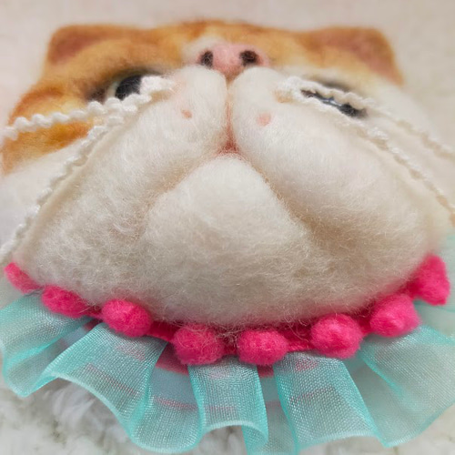 羊毛フェルト ぶさかわ猫のメモ帳 メモ帳 utuca 通販 16321360