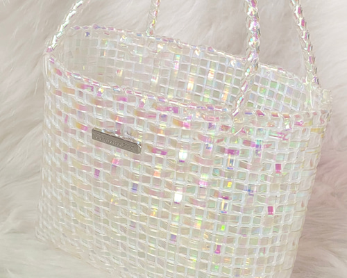ロイヤルブルー ハンドメイド ラメルヘンテープミニバック aa7a75960f26493e743bf743c080a1