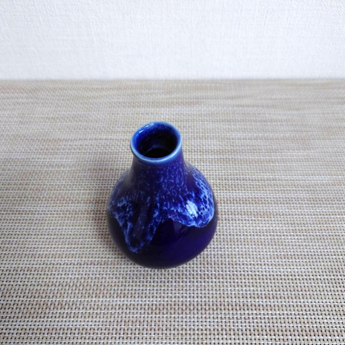 瑠璃色の花器 一輪挿し・花瓶・花器 三十三 通販 16321934