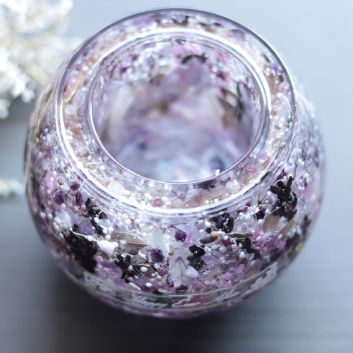 選べる天然石アロマストーン】「ラベンダー&アメジストの水中庭園