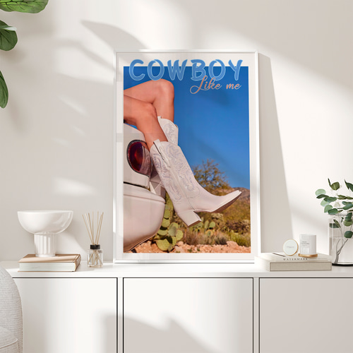 アートポスター カウボーイブーツ 西部開拓時代 アメリカン