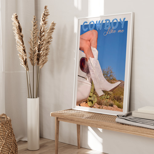 アートポスター カウボーイブーツ 西部開拓時代 アメリカン