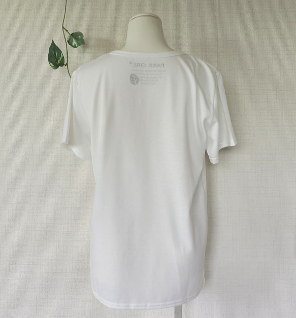 ワレモコウの型染め半袖Tシャツ 5枚目の画像