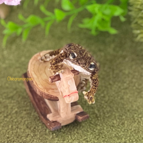 カエルあみぐるみ アメフクラガエル あみぐるみ Chicoromonpan