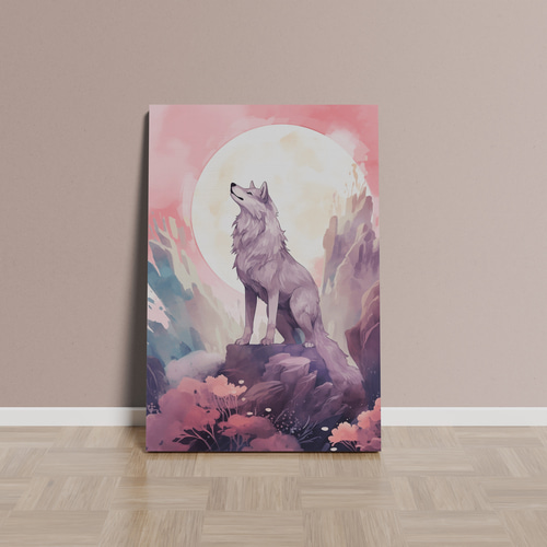 220.スペースシティーに吠えるオオカミ☆スプレーアート/Ｆ６キャンバス mqdefault.jpg