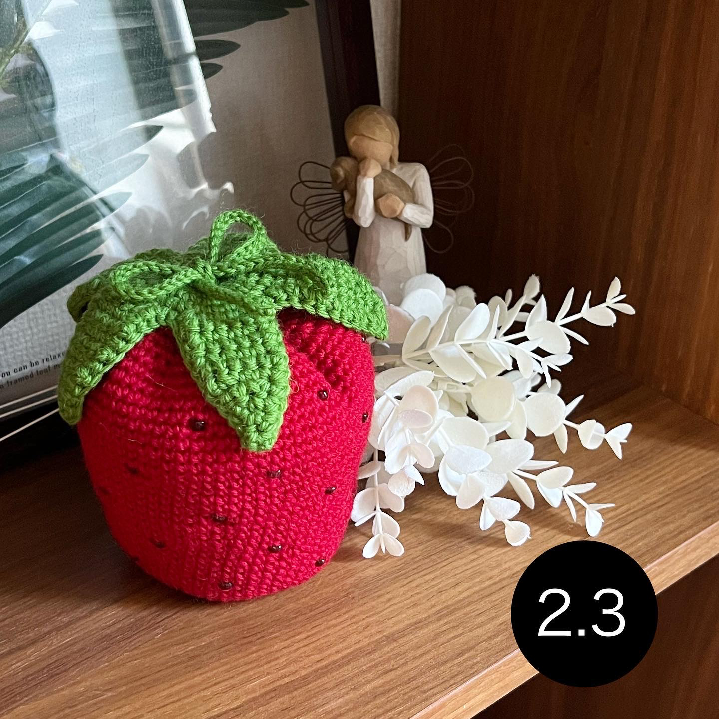 【受注製作品】いちごの骨壺カバー（2.3寸用）