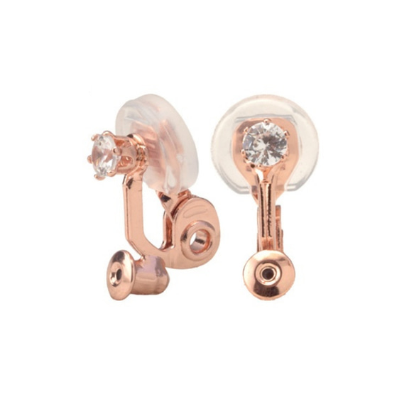 耳環轉換器/將您的耳環轉換為耳環/流行的不傷害耳環轉換器/粉金/銀/金 第11張的照片