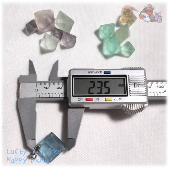 中国産 グリーンブルーフローライト 蛍石 ペンダント ネックレス fluorite No.5752 17枚目の画像