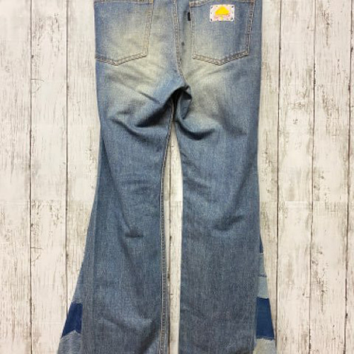 リメイクヒッピーデニム パッチワーク SW2-87 ロングパンツ リメイクヒッピーデニム パッチワーク SW2-87 ロングパンツ