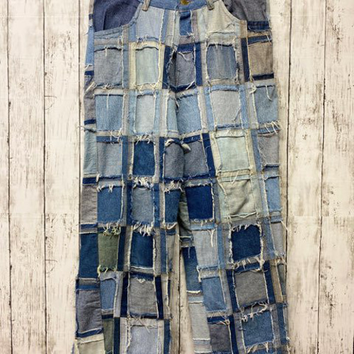 リメイクヒッピーデニム パッチワーク SW2-88 ロングパンツ Miharu