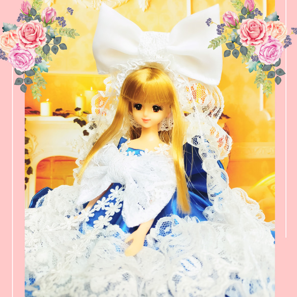 ジェニー　プリンセスドレス　ハンドメイド服　ドール服　人形服　ドールドレス　♡ ミシュリーヌ♡ 15枚目の画像