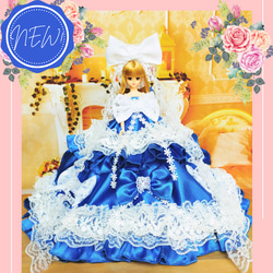 ジェニー　プリンセスドレス　ハンドメイド服　ドール服　人形服　ドールドレス　♡ ミシュリーヌ♡ 1枚目の画像