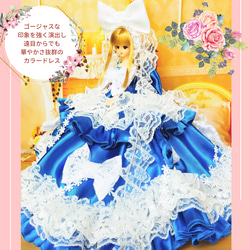ジェニー　プリンセスドレス　ハンドメイド服　ドール服　人形服　ドールドレス　♡ ミシュリーヌ♡ 5枚目の画像