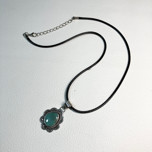 パイロットマウンテン　ターコイズ　シルバー　ネックレス　#インディアンジュエリー パイロットマウンテン ターコイズ トルコ石 シルバー ネックレス