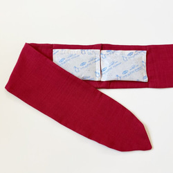 酷炫圍巾【帶冰袋或保暖器】四季頭巾百搭單品紅色 第4張的照片