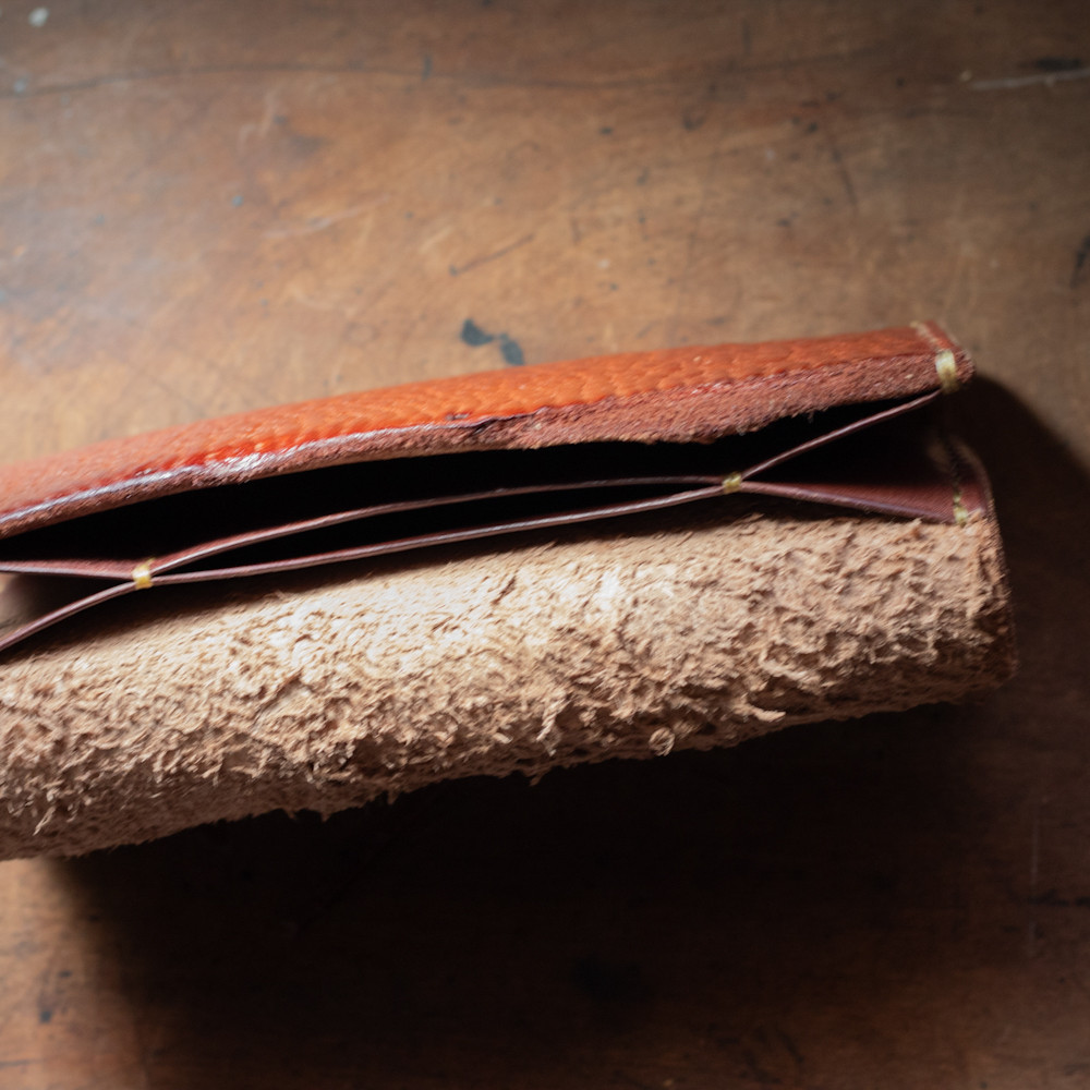 yoki  極厚レザーウォレット　三つ折り長財布　札入れ