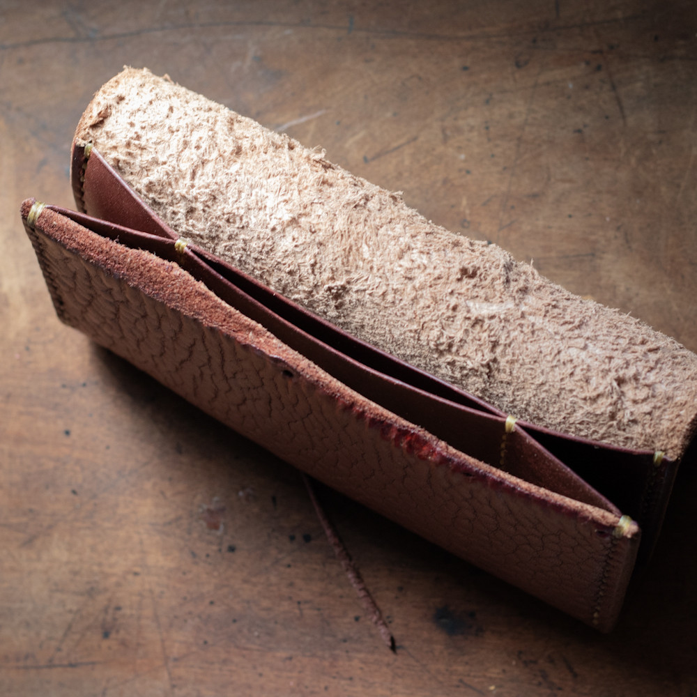 yoki  極厚レザーウォレット　三つ折り長財布　札入れ