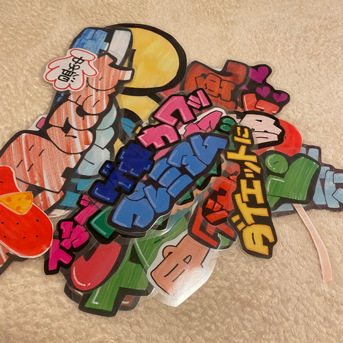 小サイズ POP ラミネート済 イラスト 夏 手書き 小サイズ POP ラミネート済 イラスト 夏 手書き