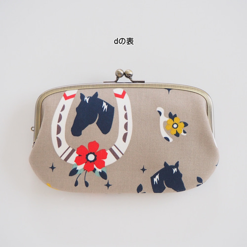□親子がま口長財布・ホースシュー□ ticket(hs) 長財布 peana