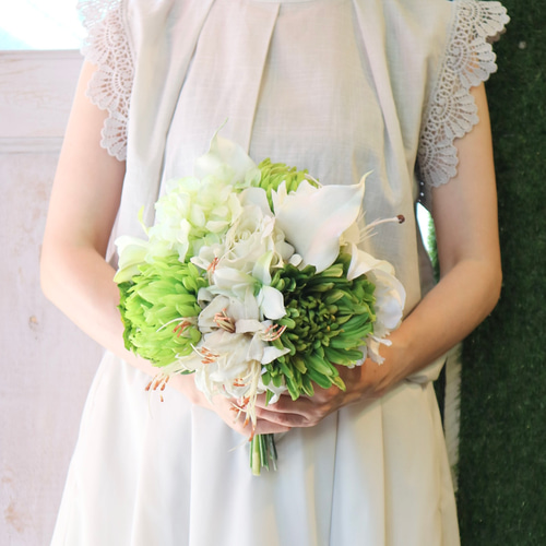 勝機を零した翼 クラッチブーケ ラウンドブーケ2点 結婚式 ウエディング 勝機を零した翼様専用 クラッチブーケ ラウンドブーケ2点 結婚式
