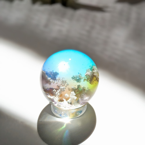 夜空 空玉 雲レジン レジン玉 レジンネックレス（S082） - メルカリ 空