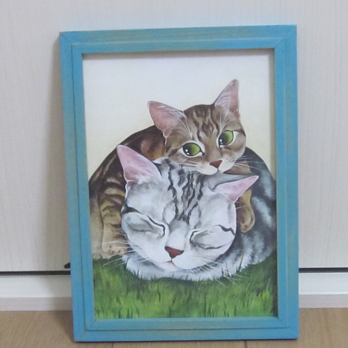 お兄ちゃん、あそぼ イラスト 猫作家・AWANO 通販 16323946｜Creema