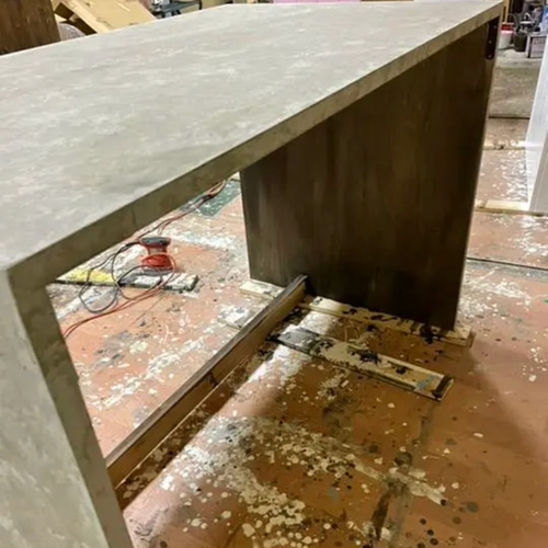 アイランドキッチン テーブル カウンター 机・デスク エバーグリーン