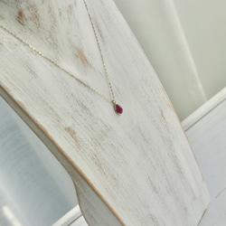 K10[berry風味のルビー]necklace 6枚目の画像