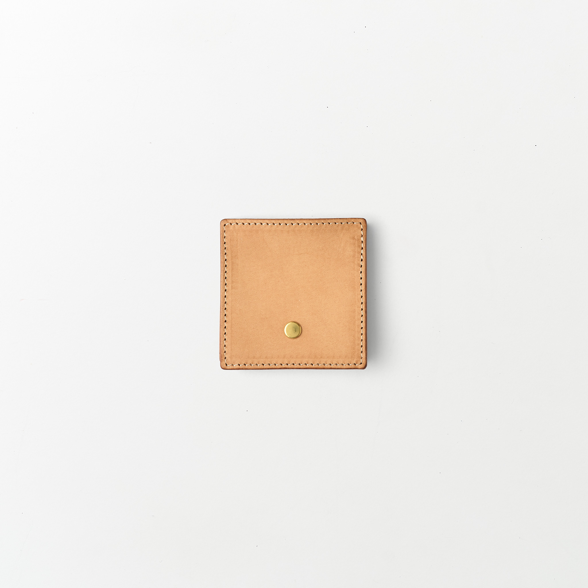 「 ⬜︎」いレザーコインケース/Color:Nude