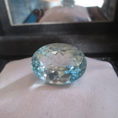 N.01 50Ct アクアマリン・ルース 奇跡の傷0、最高級品 ブラジル