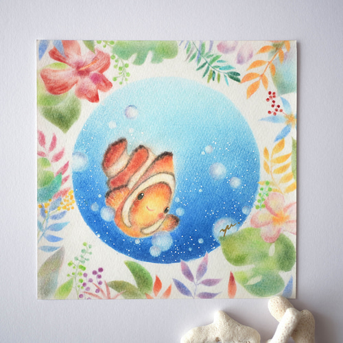 アート海外ニモ魚キャンバス海の絵