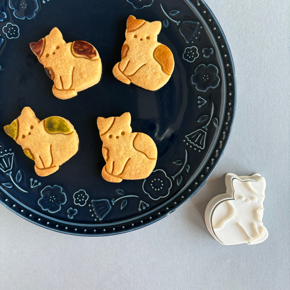 猫 白黒 ねこ【クッキー型】 クッキー型 NICA 通販 16324465｜Creema