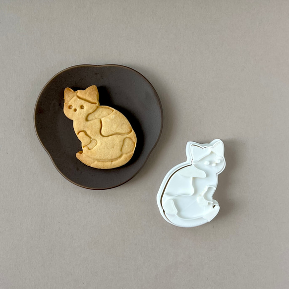 猫　三毛猫　ねこ【クッキー型】 1枚目の画像